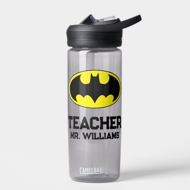 Batman Symbol | Bat Oval Logo Water Bottle (Left)