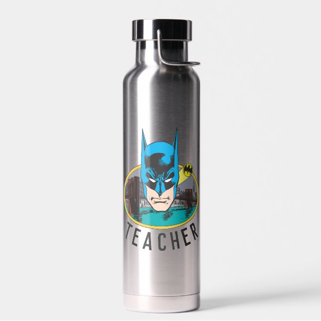 Batman Symbol | Bat Oval Logo Water Bottle (Left)