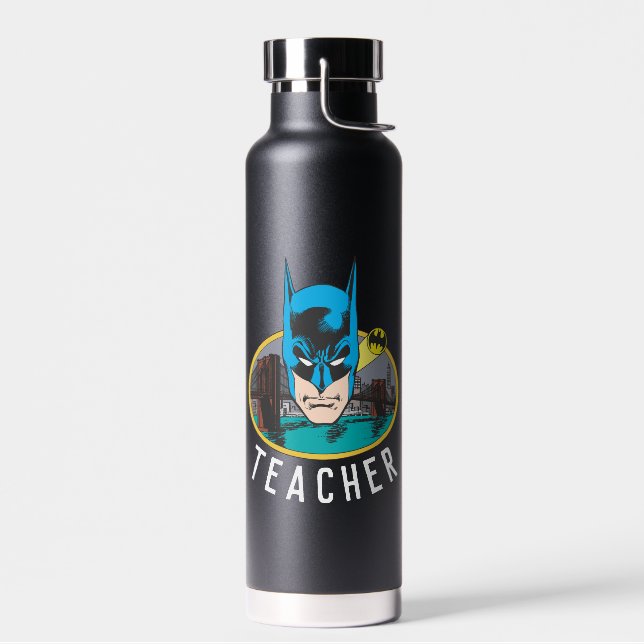 Batman Symbol | Bat Oval Logo Water Bottle (Left)