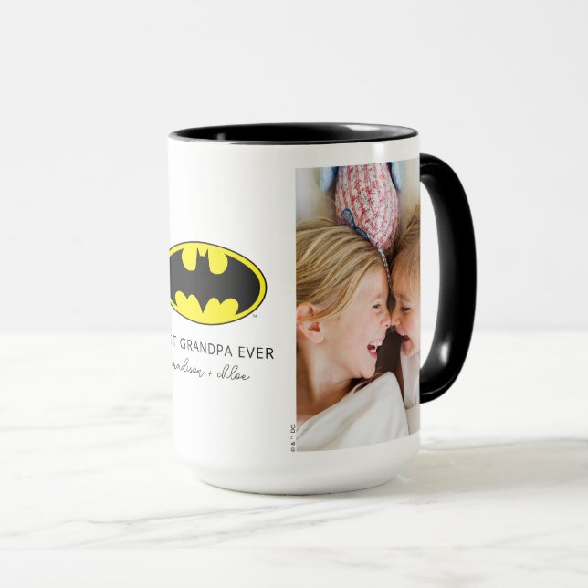 Batman Symbol | Best Grandpa Photo Mug (Front Right)