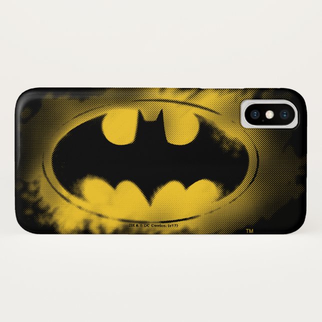 Batman Symbol | Black and Yellow Logo Case-Mate iPhone Case (Back (Horizontal))