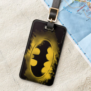 Batman Symbol   Black and Yellow Logo Luggage Tag