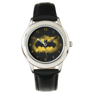 Batman Symbol Black and Yellow Logo Watch