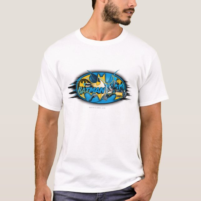 Batman Symbol | Classic Collage Logo T-Shirt (Front)