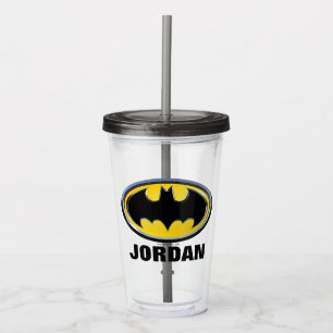 Batman Symbol   Classic Logo Acrylic Tumbler