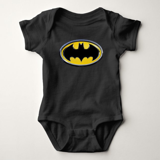 Batman Symbol | Classic Logo Baby Bodysuit (Front)