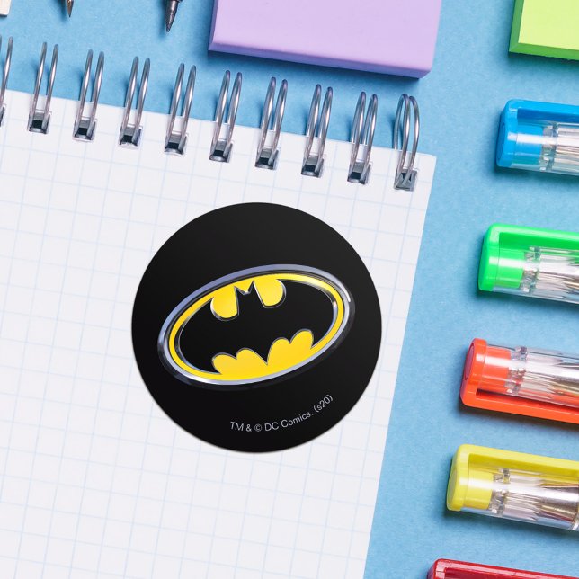 Batman Symbol | Classic Logo Classic Round Sticker (Creator Uploaded)