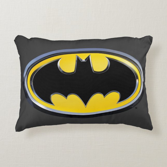 Batman Symbol | Classic Logo Decorative Cushion (Front)