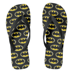 Batman Symbol   Classic Logo Flip Flops