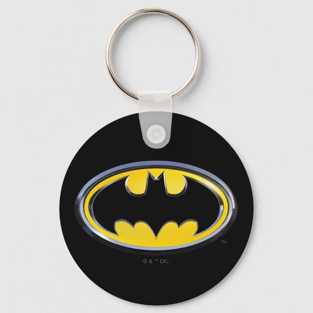 Batman Symbol | Classic Logo Key Ring (Front)