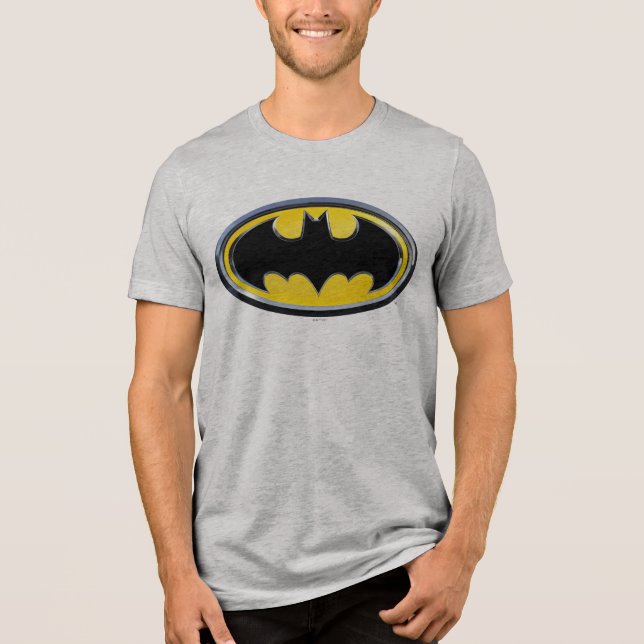 Batman Symbol | Classic Logo Tri-Blend Shirt (Front)