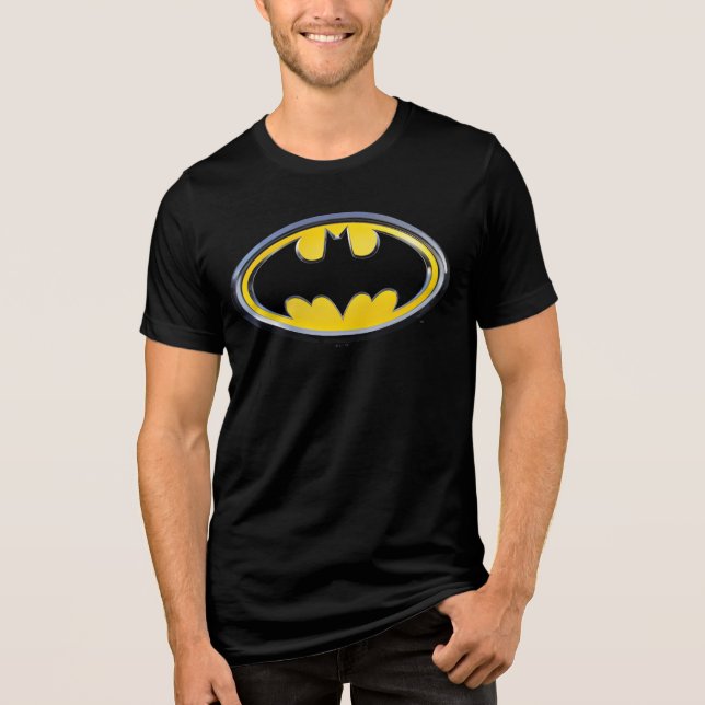 Batman Symbol | Classic Logo Tri-Blend Shirt (Front)