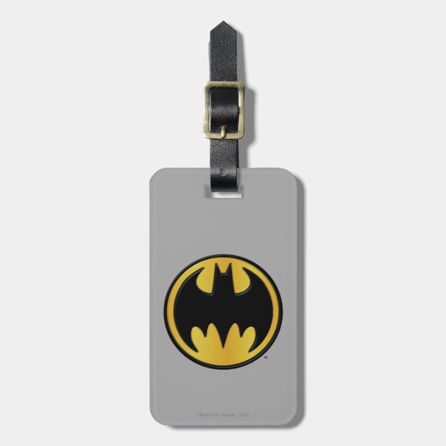 Batman Symbol | Classic Round Logo Luggage Tag (Front Vertical)