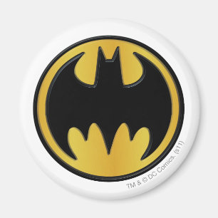 Batman Symbol   Classic Round Logo Magnet