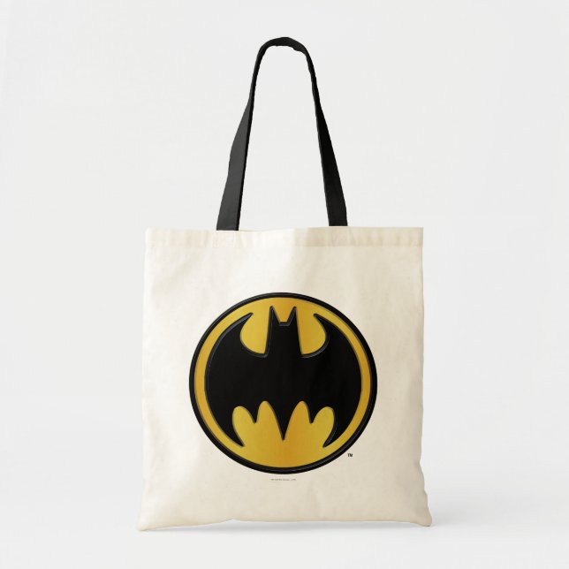Batman Symbol | Classic Round Logo Tote Bag (Front)