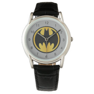 Batman Symbol   Classic Round Logo Watch