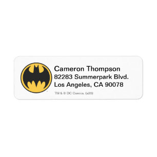 Batman Symbol   Dark Yellow Circle Logo
