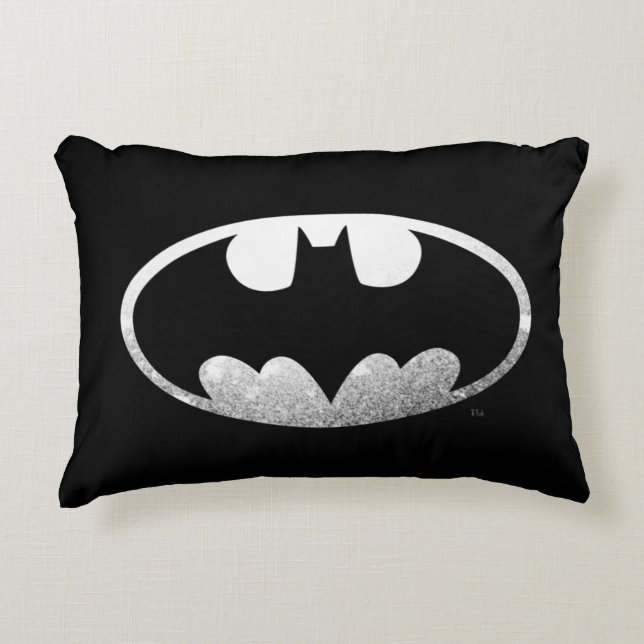 Batman Symbol | Grainy Logo Decorative Cushion (Front)