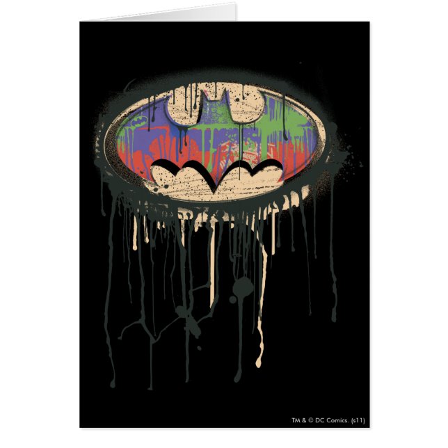 Batman Symbol | Green Purple Red Logo (Front)