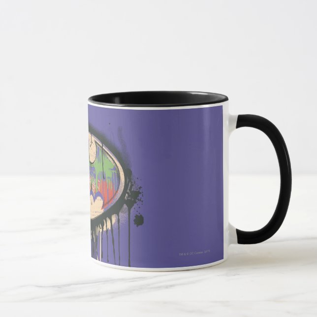 Batman Symbol | Green Purple Red Logo Mug (Right)