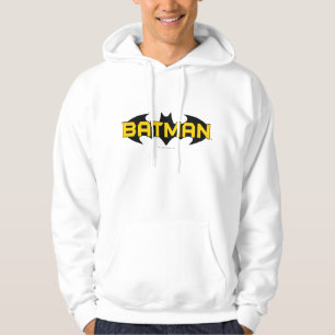 Batman Symbol   Name Yellow & Black Logo Hoodie