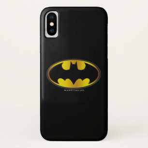 Batman Symbol   Oval Gradient Logo iPhone X Case