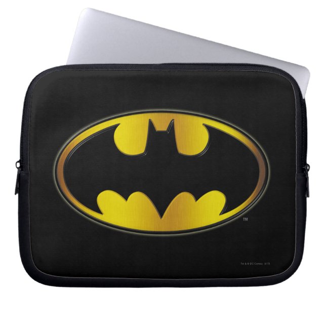 Batman Symbol | Oval Gradient Logo Laptop Sleeve (Front)