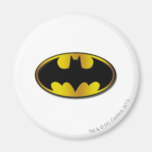 Batman Symbol   Oval Gradient Logo Magnet