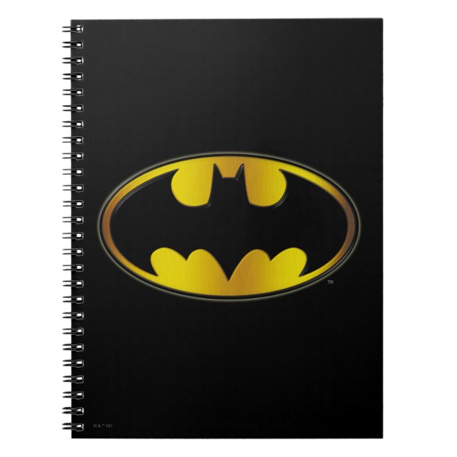 Batman Symbol | Oval Gradient Logo Notebook (Front)