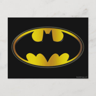Batman Symbol   Oval Gradient Logo Postcard