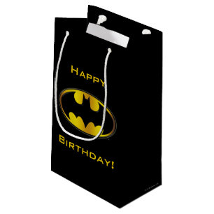 Batman Symbol   Oval Gradient Logo Small Gift Bag