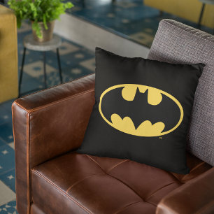 Batman Symbol   Oval Logo Cushion