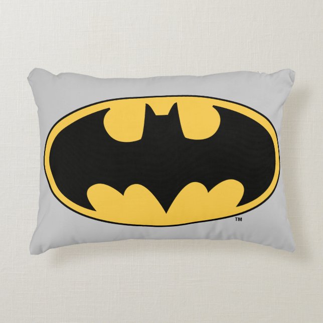 Batman Symbol | Oval Logo Decorative Cushion (Front)
