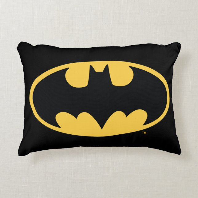 Batman Symbol | Oval Logo Decorative Cushion (Front)