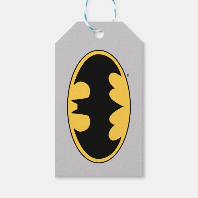 Batman Symbol | Oval Logo Gift Tags (Front)
