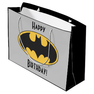 Batman Symbol Oval Logo Large Gift Bag