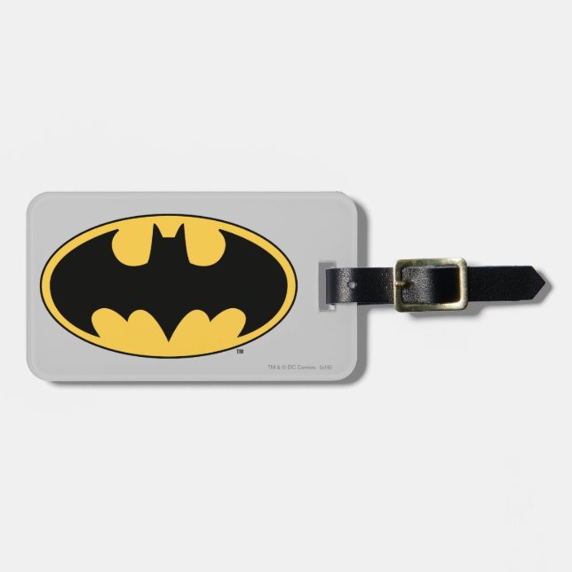 Batman Symbol | Oval Logo Luggage Tag (Front Horizontal)