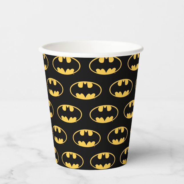 Batman Symbol | Oval Logo Paper Cups (Front)