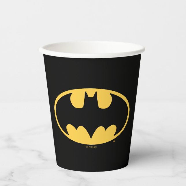 Batman Symbol | Oval Logo Paper Cups (Front)