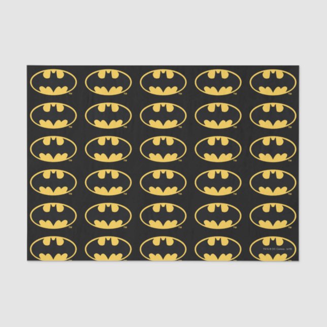 Batman Symbol | Oval Logo Tissue Paper (Front)