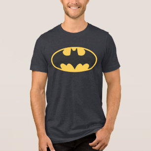 Batman Symbol   Oval Logo Tri-Blend Shirt