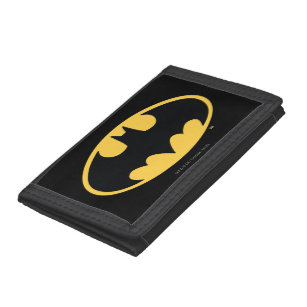 Batman Symbol   Oval Logo Tri-fold Wallet