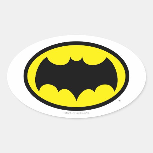 Image of Batman Symbol Oval Sticker