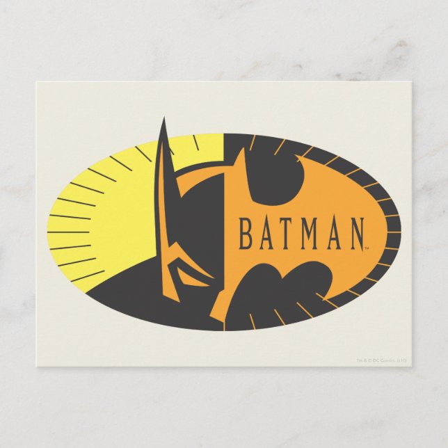 Batman Symbol | Silhouette Logo Postcard (Front)