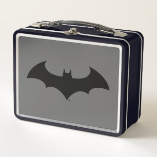 Batman Symbol   Simple Bat Silhouette Logo Metal Lunch Box