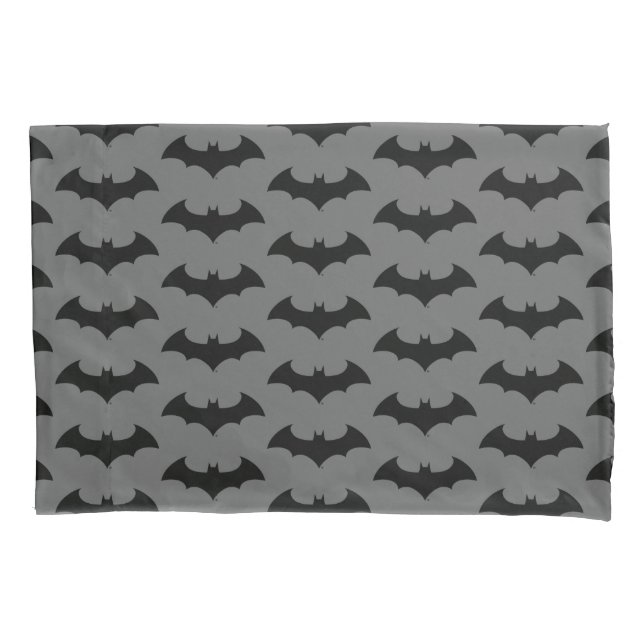 Batman Symbol | Simple Bat Silhouette Logo Pillowcase (Front)