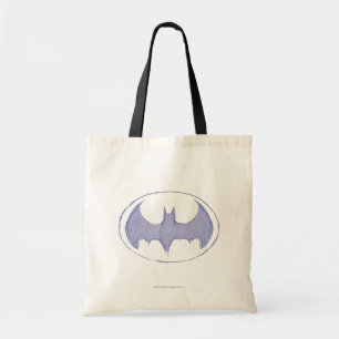 Batman Symbol   Sketchbook Purple Logo Tote Bag