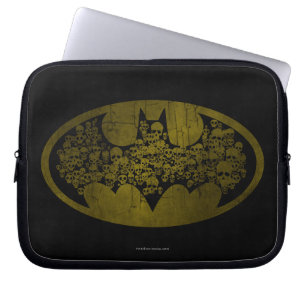 Batman Symbol Skulls in Bat Logo Laptop Sleeve