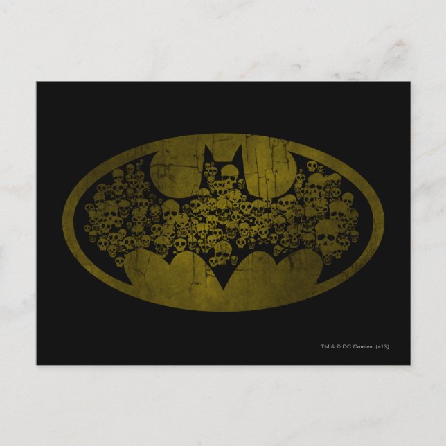 Batman Symbol | Skulls in Bat Logo Postcard (Front)