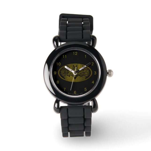 Batman Symbol | Skulls in Bat Logo Watch (Front)